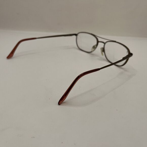 AO Safety Eyeglasses Steel 100 z87-2 Designer Frames Only  Brown 55-18-135 - Picture 4 of 6